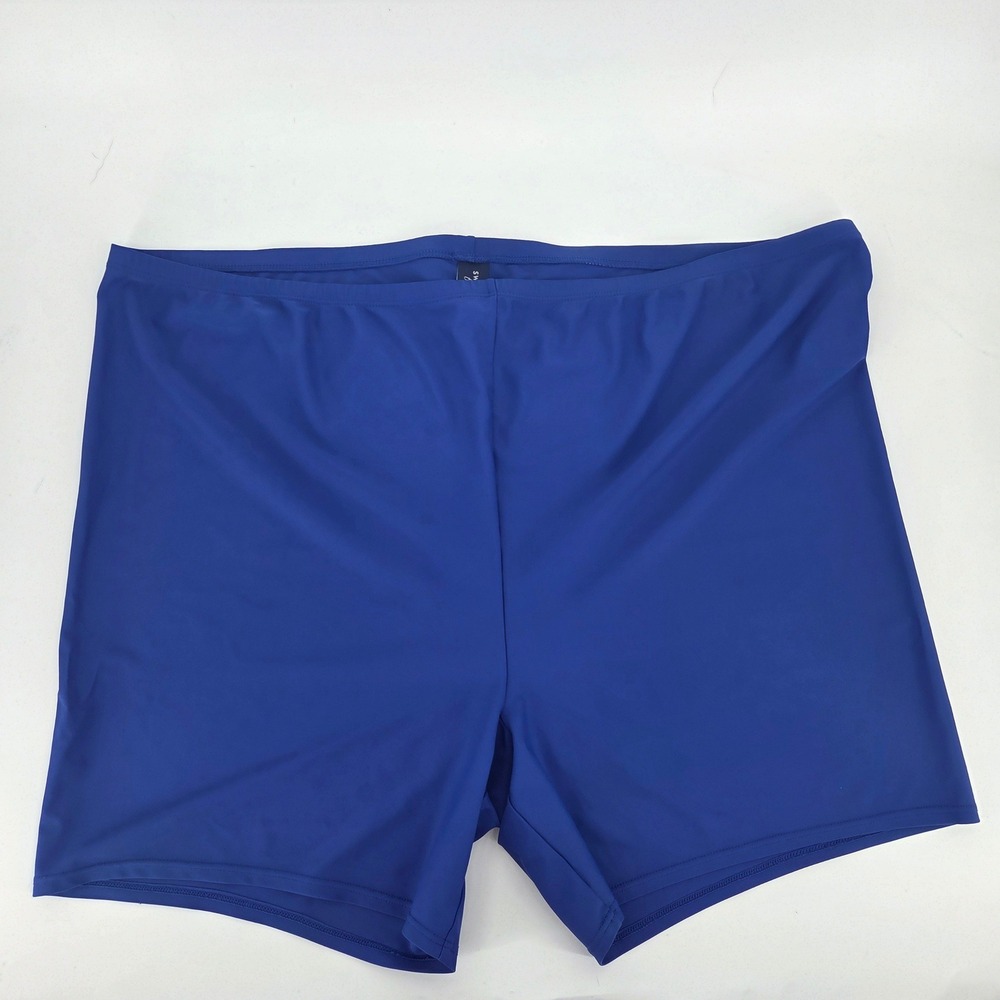 Swimsuits For All Royal Blue Boy Short Swim Bottoms Size 34 Full Coverage Trunks